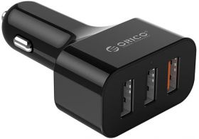 Incarcator auto Orico UCH-Q3 PRO, 3x USB, 35W, Black