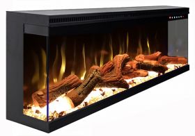 Art Flame Semineu Homer 50 Incorporabil Negru din Metal 538*1270*270