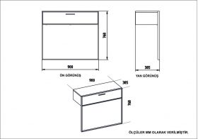 Consola Polka, Zena Home, 90x38.5x76.8 cm, auriu/alb