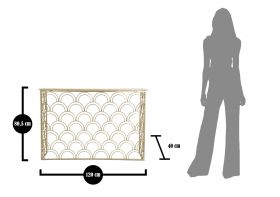 Consola Arc, Mauro Ferretti, 120x40x80.5 cm, fier, auriu