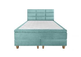 Pat matrimonial, Stockholm, Harmony E, 160x200 cm, saltea tip Pocket, topper memory, Mint