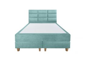 Pat matrimonial, Stockholm, Harmony E, 160x200 cm, saltea tip Pocket, topper memory, Mint