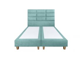 Pat matrimonial, Stockholm, Harmony E, 160x200 cm, saltea tip Pocket, topper memory, Mint