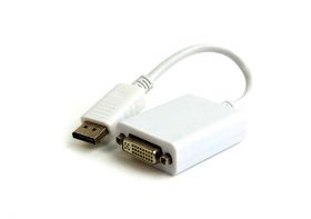 Adaptor Gembird 1x DisplayPort Male - 1x Dual-Link DVI Female, alb