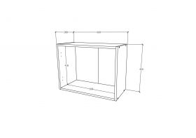 Corp Superior Hota Karo, Alb, 60 x 30 x 45 cm