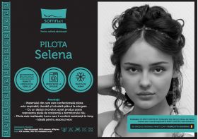Pilota de iarna matlasata Selena Somnart, 180x200 cm, policotton imprimat, sezon rece, 400 g/mp