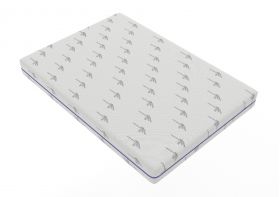 Saltea cu memorie Somnexpert Lavanda 180x200, înălțime 16 cm, ortopedică, husă tratată cu lavandă, lavabilă, cu fermoar, rulată, fermitate medie