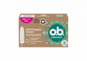 Tampoane organic mini, 16 bucati, O.B.