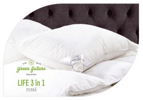 Perna Life 3 in 1, umplutura Nanofibra si fulgi Memory, 50x70 cm