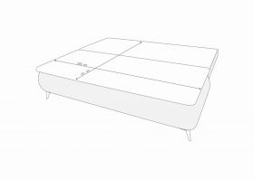 Canapea extensibila Sofie, cu lada pentru depozitare, 3 locuri, 203x92x86 cm, Albastru turcoaz