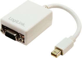 Adaptor Logilink 1x Mini DisplayPort Male - 1x VGA Female, 0.09m, alb