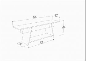 Comoda TV, Retricy, Lanca 120, 120x35x50 cm, PAL, Alb