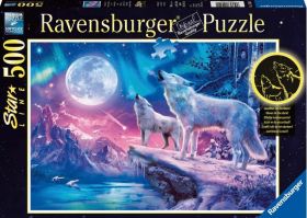 Puzzle 500 de piese - Urletul Lupilor la Amurg | Ravensburger