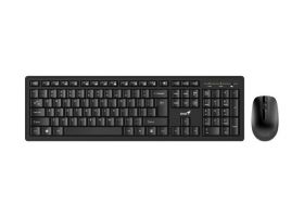 kit tastatura si mouse wireless genius km-8200, usb, negru