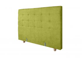 Pat matrimonial, Stockholm, Dots E, 140x200 cm, saltea tip Pocket, topper memory, Verde