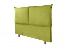 Pat matrimonial, Stockholm, Pillows E, 140x200 cm, saltea tip Pocket, topper memory, Verde