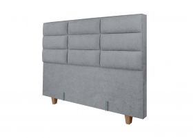 Pat matrimonial, Stockholm, Harmony E, 160x200 cm, saltea tip Pocket, topper memory, Gri