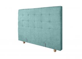 Pat matrimonial, Stockholm, Dots E, 180x200 cm, saltea tip Pocket, topper memory, Mint