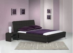 Set pat HM Bonita negru plus saltea Neptun Memory Pocket Comfort 160x200