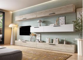 Living Pati 101 - Mobila Sufragerie Stejar + Alb