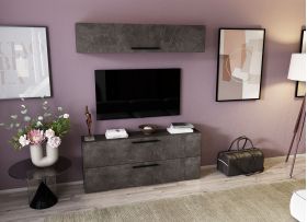 Living Pati 111 - Mobila Sufragerie Gri Beton