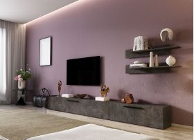 Living Pati 121 - Mobila Sufragerie Gri Beton