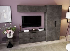 Living Pati 111 - Mobila Sufragerie Gri Beton