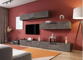 Living Pati 160 - Mobila Sufragerie Gri Beton