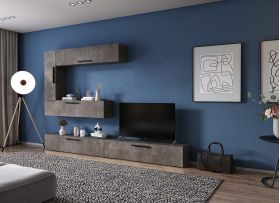 Living Pati 172 - Mobila Sufragerie Gri Beton