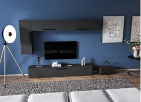 Living Pati 174 - Mobila Sufragerie Gri Antracit
