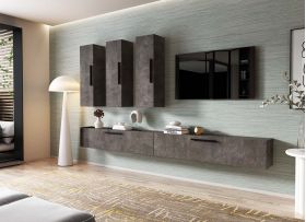 Living Pati 192 - Mobila Sufragerie Gri Beton
