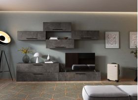 Living Pati 220 - Mobila Sufragerie Gri Beton