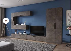 Living Pati 172 - Mobila Sufragerie Gri Beton