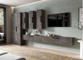 Living Pati 192 - Mobila Sufragerie Gri Beton