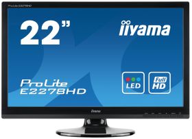 Monitor Second Hand Iiyama E2278HD, 22 Inch Full HD TN, VGA, DVI