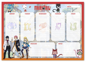 Planner saptamanal - Fairy Tail | Grupo Erik