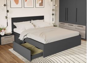 Set Mobila Dormitor Gri Noce C1