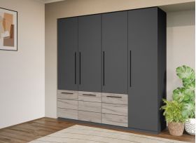 Set Mobila Dormitor Gri Noce C8