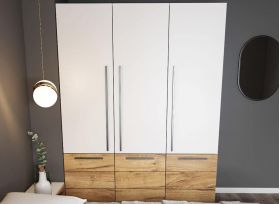 Set Mobila Dormitor Timea 4 piese Tapitat Alb