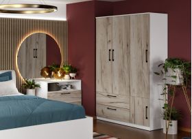 Dulap Relax Alb / Stejar k02 - C124/02