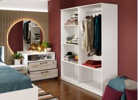 Dulap Relax Alb / Stejar k02 - C164/03