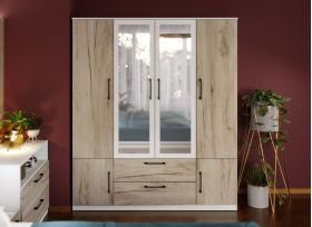 Dulap Relax Alb / Stejar k02 - C165/03 cu oglinda