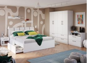 Set Mobila Dormitor Snow C23 tapitat