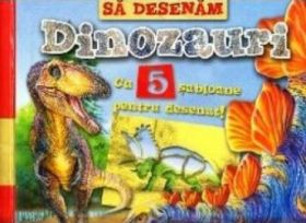 Sa desenam dinozauri cu 5 sabloane pentru desenat