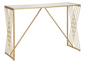 Consola Easy, Mauro Ferretti, 120x40x80 cm, fier, auriu