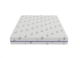 Saltea cu memorie Somnexpert Lavanda 180x200, înălțime 16 cm, ortopedică, husă tratată cu lavandă, lavabilă, cu fermoar, rulată, fermitate medie