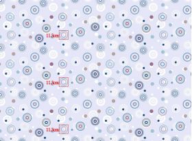 Tesatura microfibra imprimata, 62 g/mp, latime 215 cm, lungime 200 m, imprimeu XWL9025-6