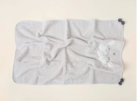 Prosop pentru bebelusi, Irya Home, Wooly, Bumbac, Gri deschis