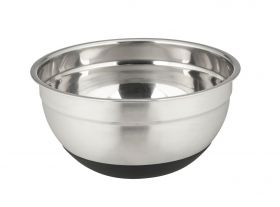 Bol cu baza antiderapanta, Wenko, Aru, 1.7 L, 20 x 20 x 10 cm, inox/silicon