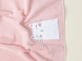 Prosop pentru bebelusi, Irya Home, Kitty, Bumbac, Roz